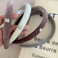 Slim Padded Velvet Headband - 0.6 Inch Lightweight Style