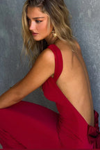 Lila Velvet Maxi Dress - View 9 | TEVQA