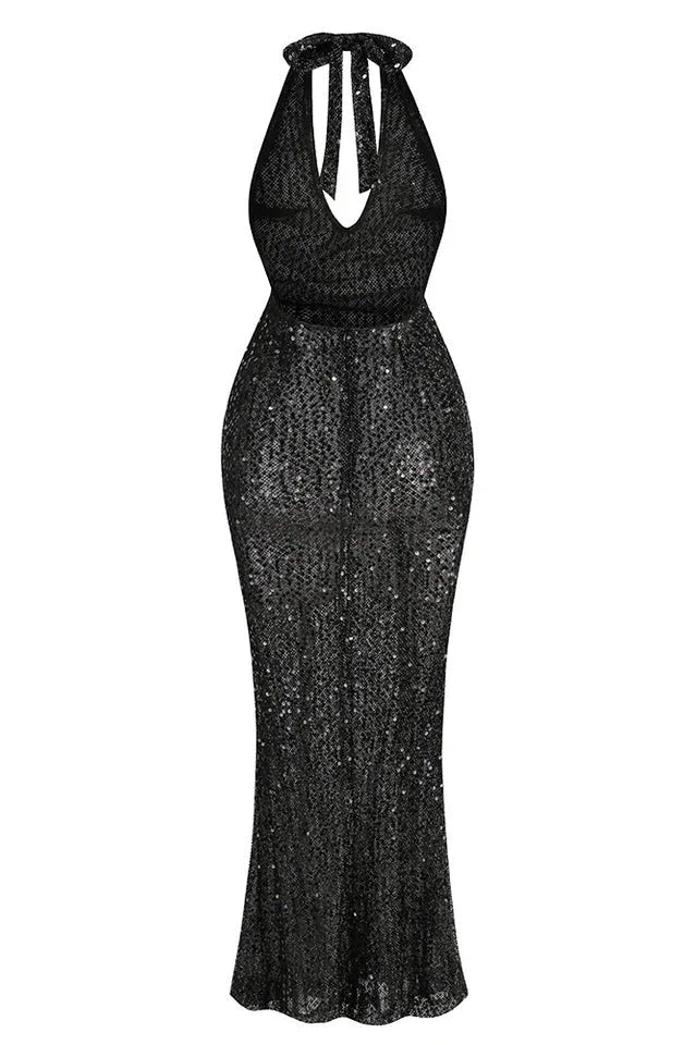 Lorena Sequin Maxi Dress - View 10 | TEVQA
