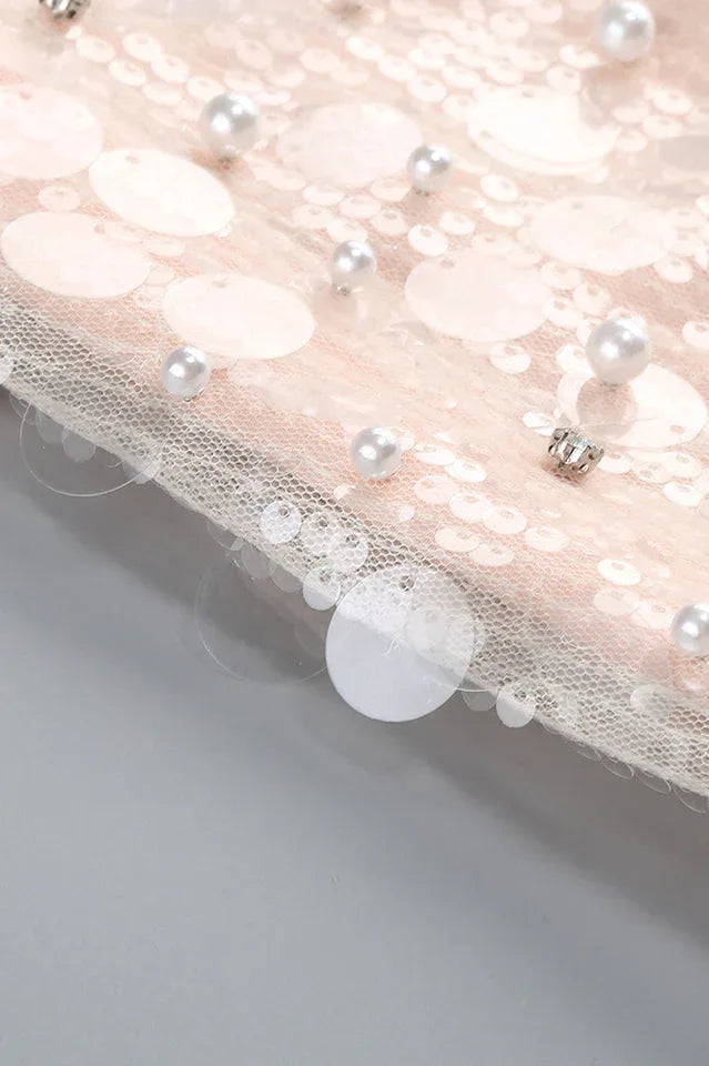 Embellished Strapless Gown - View 11 | TEVQA