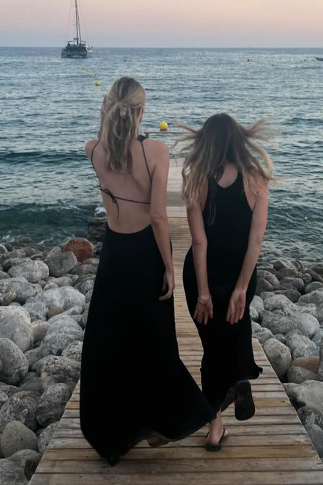 Deep V Neck Backless Long Dress | Dress In Beauty