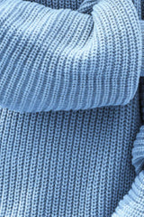 Slouchy Ribbed Knit Sweater Dress - View 18 | TEVQA