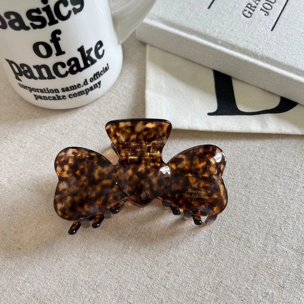 3D Acetate Bow Hair Claw Clip (3.5 Inch)