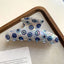 Trendy Evil Eye Hair Claw Clip - 4.3 Inch Blue Nazar Protection Accessory - TEVQA