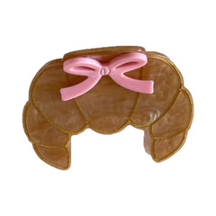 Whimsical Breakfast Acetate Hair Claw Clip - 3 Inch Cute Foodie Accessory - TEVQA