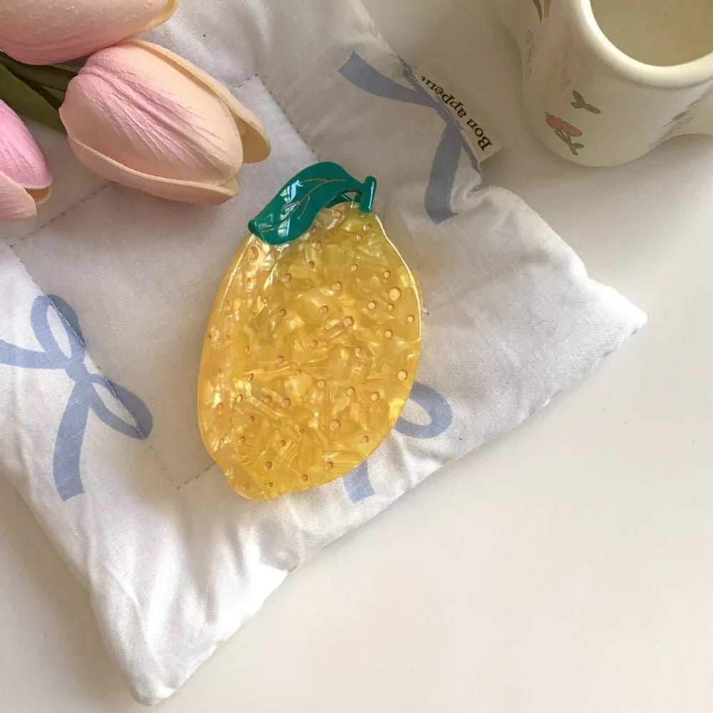 Fruit Salad Acetate Hair Claw Clip - View 10 | TEVQA