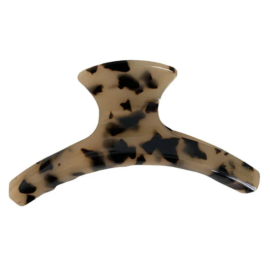 tan and black tortoiseshell hair claw clip