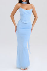 Hallie Corset With Neck Scarf + Skirt Set | Dress In Beauty