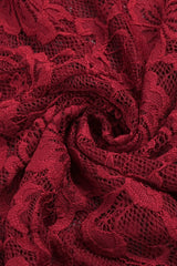 Marjorie Red Rose Lace Halter Maxi Dress | Dress In Beauty