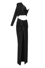 Gathered Single Shoulder Dress | Dress In Beauty