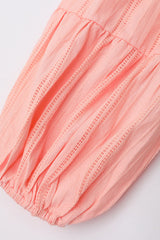 Sabina Stand Collar Lace Trim Maxi Dress | Dress In Beauty