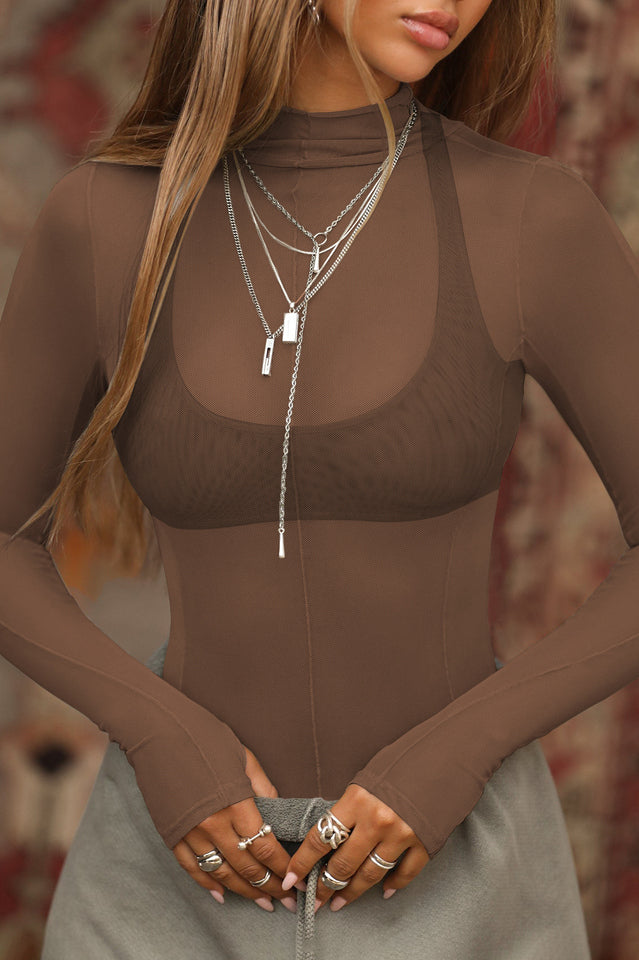 Exposed Seams Long Sleeve Top | Dress In Beauty