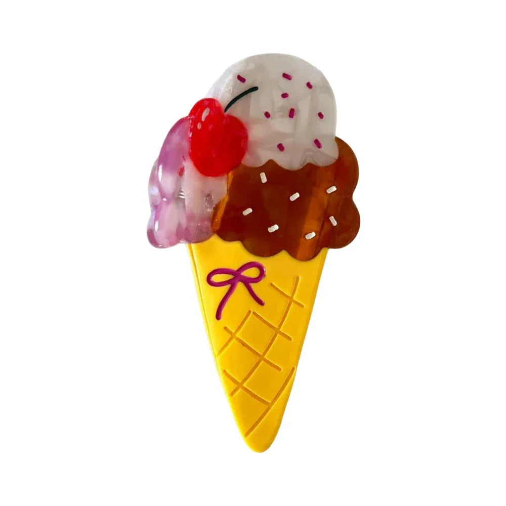 Whimsical "Dopamine" Food & Ice Cream Acetate Clip Collection (4 Inch) - TEVQA Main image