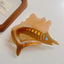 Large 4.3 Inch Acetate Sailfish Hair Claw Clip - View 6 | TEVQA