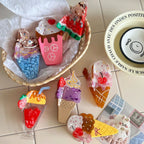 Whimsical "Dopamine" Food & Ice Cream Acetate Clip Collection (4 Inch) - TEVQA