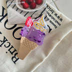 Whimsical "Dopamine" Food & Ice Cream Acetate Clip Collection (4 Inch) - TEVQA