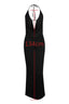 Long halter neck evening dress - View 7 | TEVQA