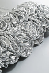 Faye Sequin Flower Mini Dress | Dress In Beauty