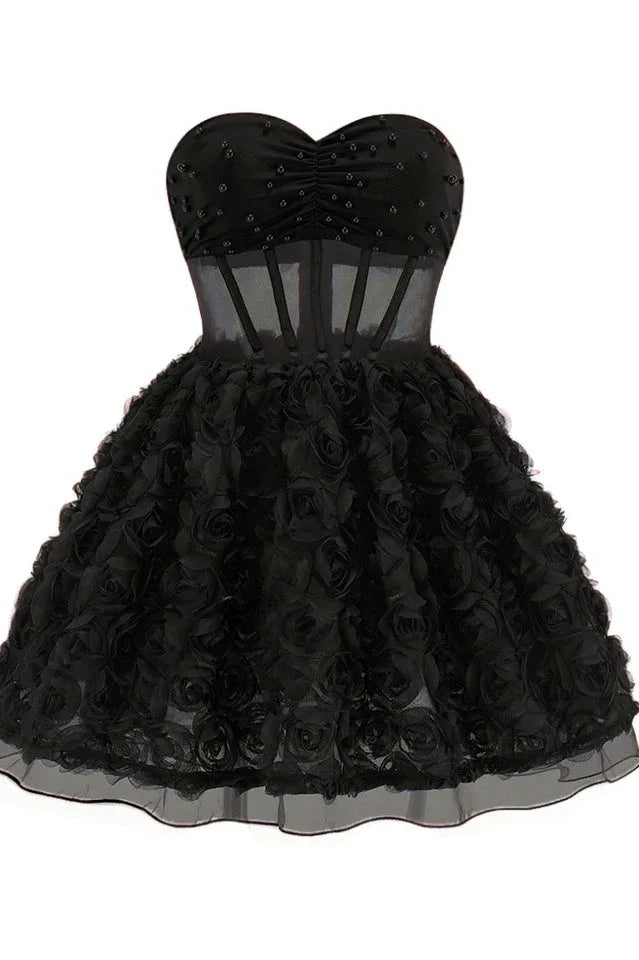Floral A-Line Dress - View 17 | TEVQA