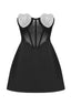 Crystal Heart Strapless Fit and Flare Dress - View 17 | TEVQA