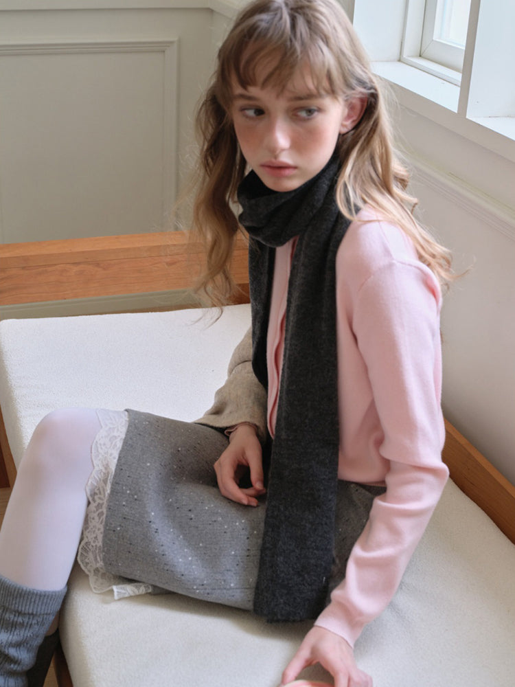 Soft Luxe Mohair Wool Blend Scarf