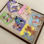 Whimsical "Pet Lover" Acetate Barrette (2.4 Inch) - TEVQA
