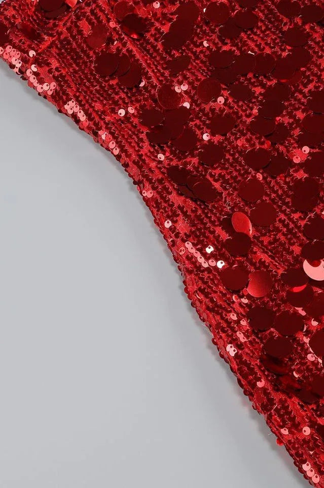 Strapless Sequin Mini Dress - View 14 | TEVQA