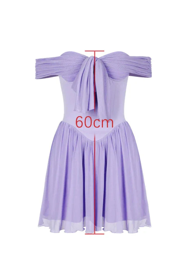 Off Shoulder Mini Dress - View 9 | TEVQA