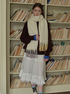 Artisan Dip-Dye Wool Blend Scarf