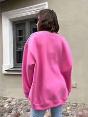 Ultimate Oversized Fleece Crew Neck Sweatshirt - TEVQA
