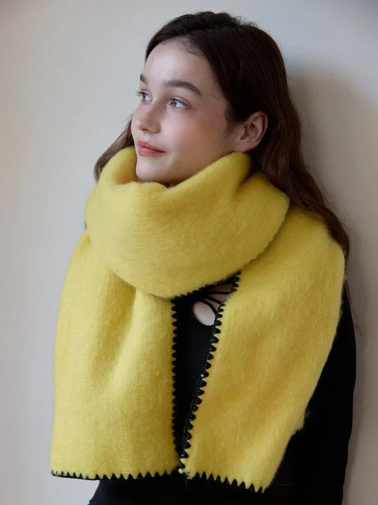 Plush Whipstitch Scarf - View 6 | TEVQA