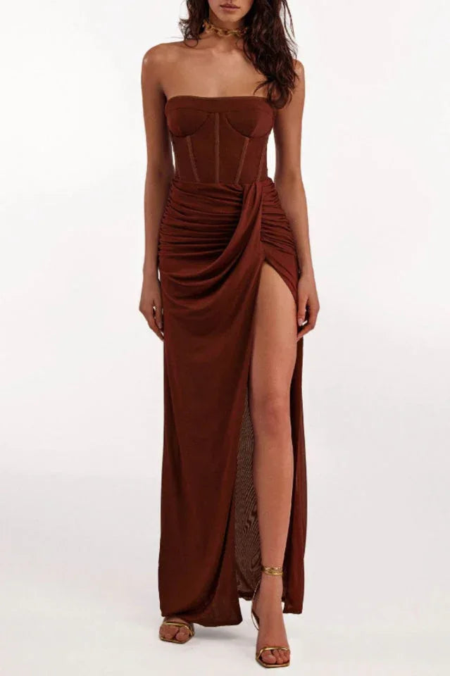 Off Shoulder Maxi Dress - View 8 | TEVQA