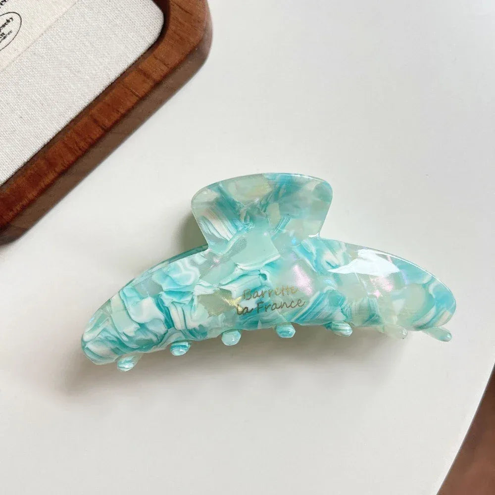 Large Acetate Hair Claw Clip - View 7 | TEVQA