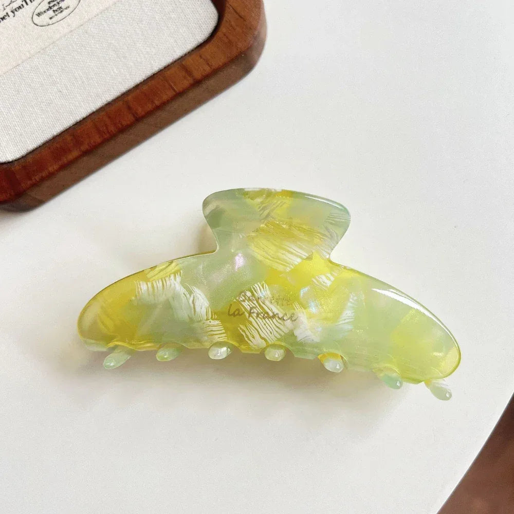 Large Acetate Hair Claw Clip - View 10 | TEVQA