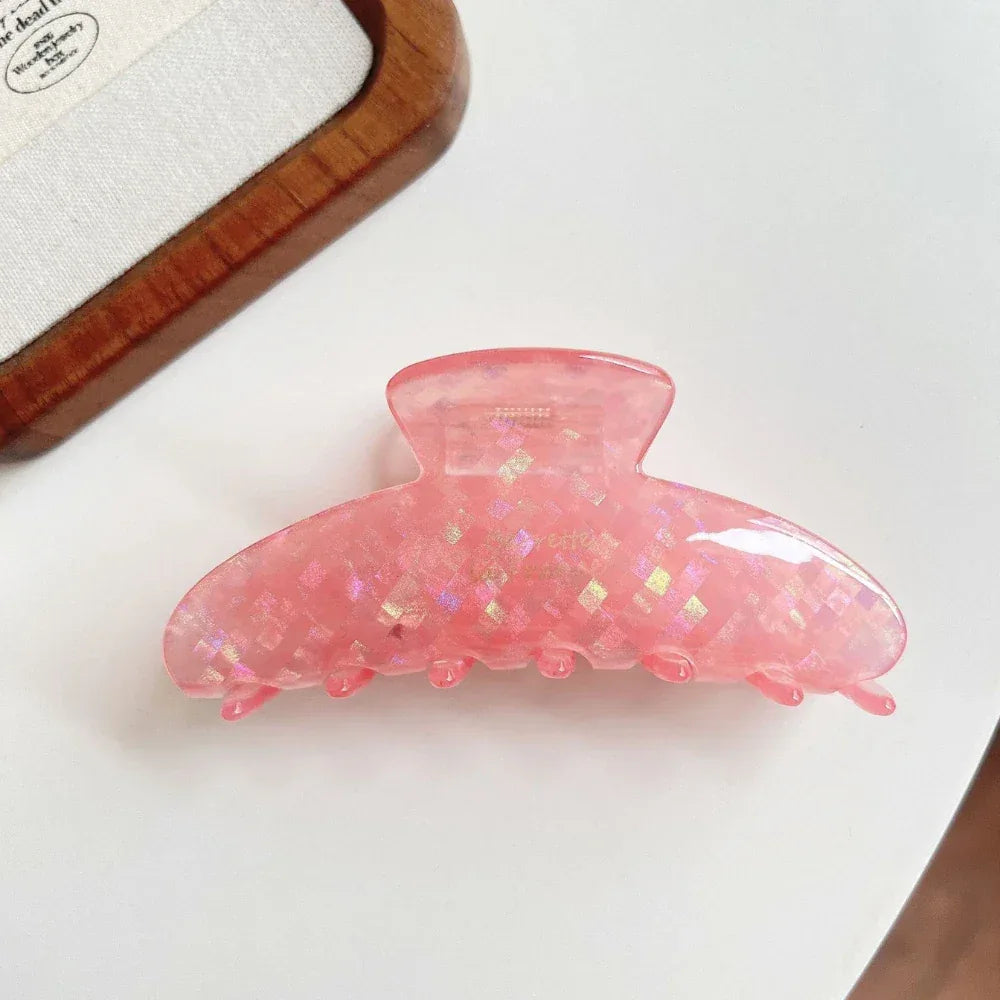 Large Acetate Hair Claw Clip - View 15 | TEVQA