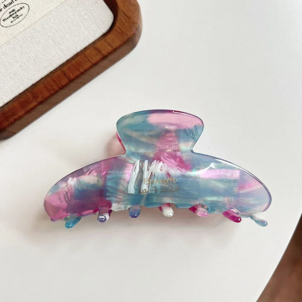 Large Acetate Hair Claw Clip - View 8 | TEVQA