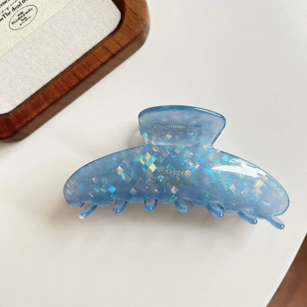 Large Acetate Hair Claw Clip - View 16 | TEVQA