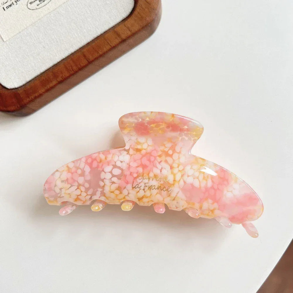 Large Acetate Hair Claw Clip - View 13 | TEVQA