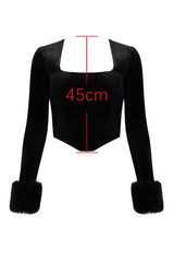 Catriona Black Velvet Bra | Dress In Beauty