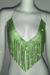 Metallic Rhinestone Top | Dress In Beauty