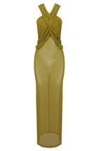 Ruched Maxi Dress with Headscarf - View 26 | TEVQA