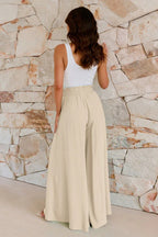 High Waisted Wide Leg Trousers - View 13 | TEVQA