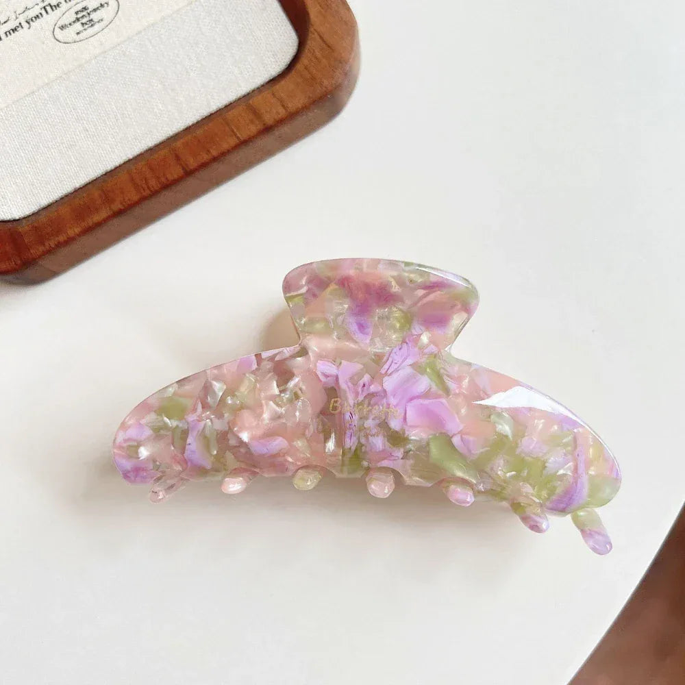 Large Acetate Hair Claw Clip - View 14 | TEVQA