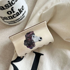 Artistic 3D Animal Acetate Hair Claw Clip - 3.15 Inch