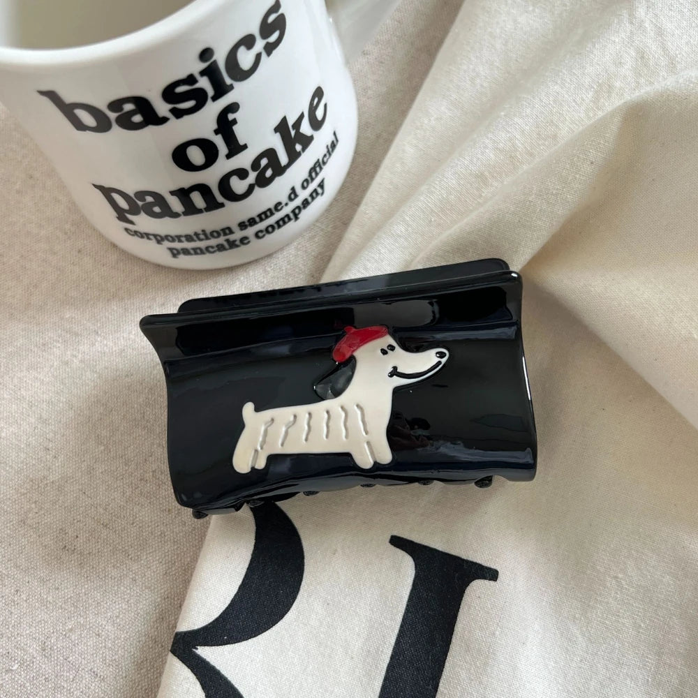 Artistic 3D Animal Acetate Hair Claw Clip - 3.15 Inch