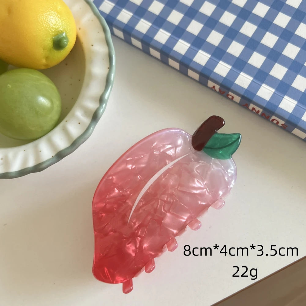 "Farmer's Market" Whimsical Acetate Fruit Clip Collection (3-4 Inch)