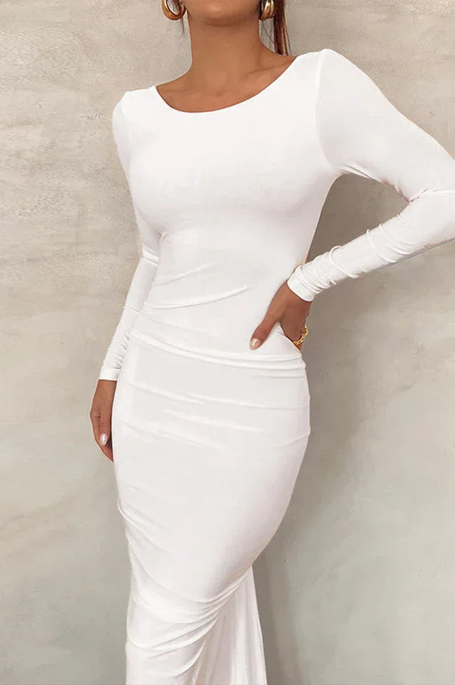Camila Long Sleeve Maxi Dress - View 9 | TEVQA