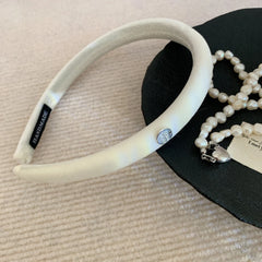 Slim Padded Velvet Headband - 0.6 Inch Lightweight Style