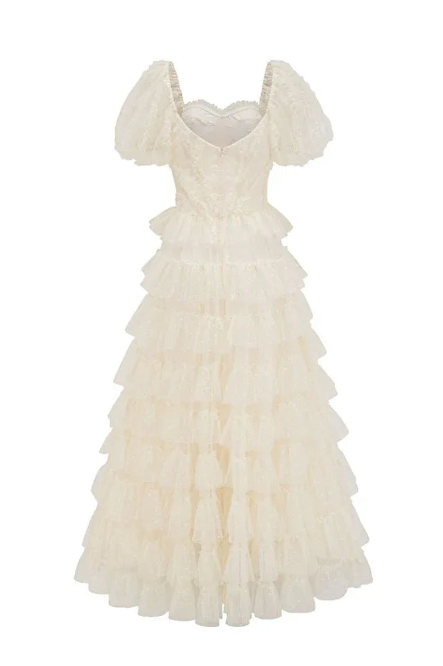 Lisette Ruffle Off Shoulder Gown - View 12 | TEVQA