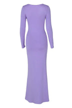 Mermaid silhouette maxi dress with sweetheart neckline and long sleeves - View 10 | TEVQA